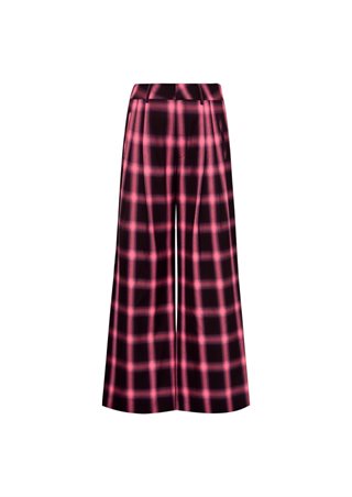 Gossia - Jo-JoGO Bukser - Bourgogne Pink Checks